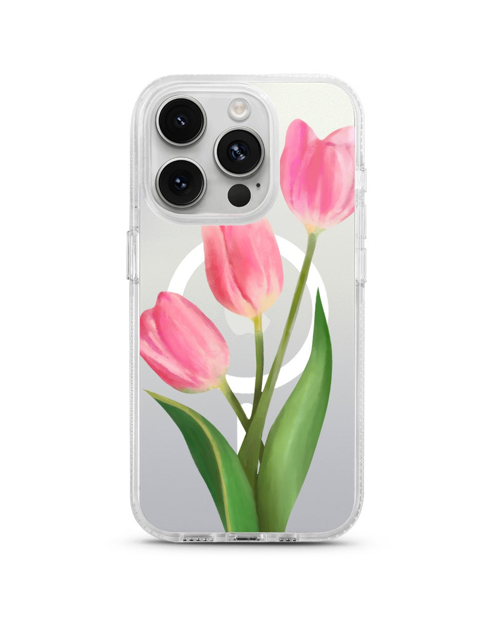 MAGSAFE CLOUD CASE - PINK TULIP