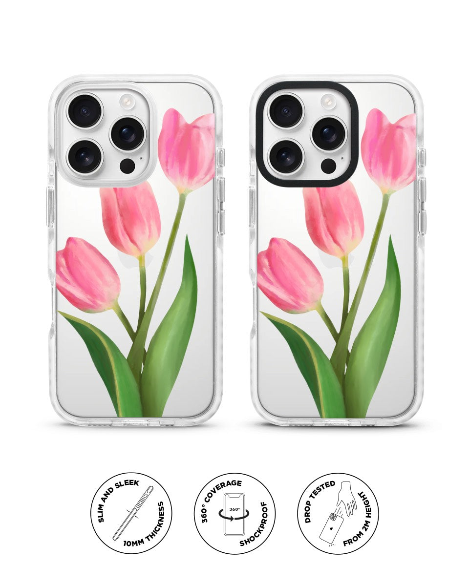 X-TECH BUMPER CASE - PINK TULIP
