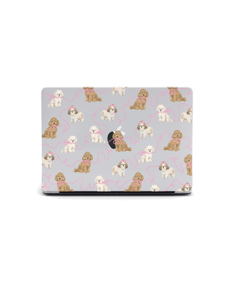 MACBOOK CASE - PUPPY RIBBON