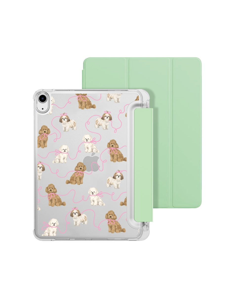 IPAD CASE - PUPPY RIBBON