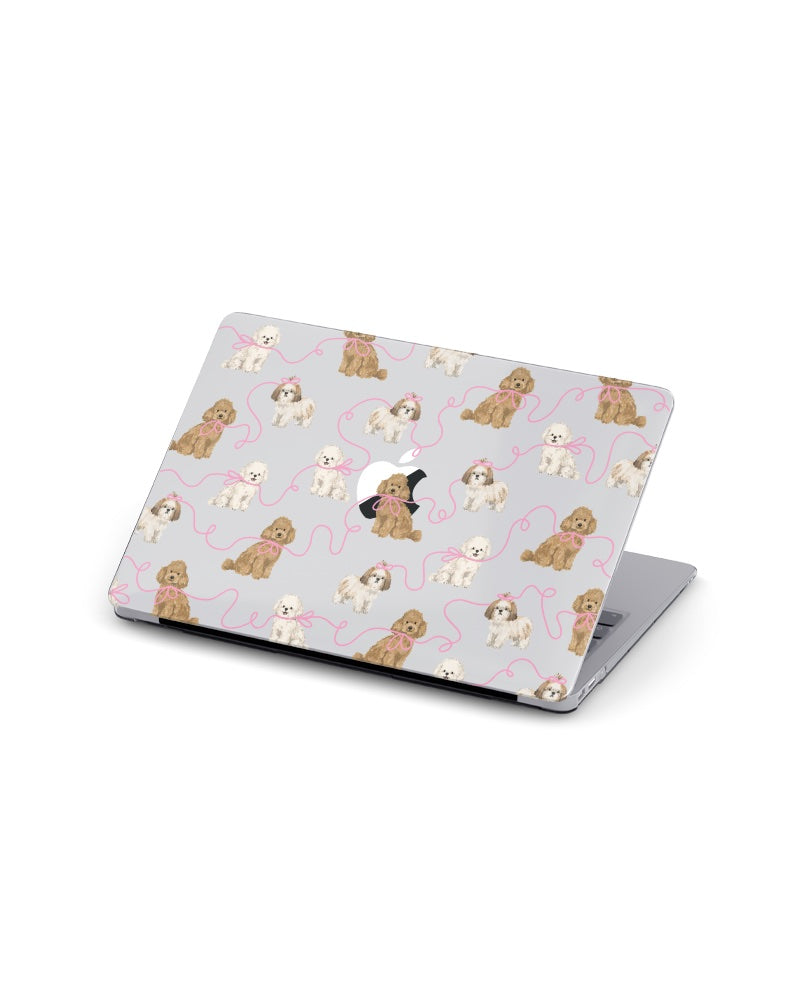 MACBOOK CASE - PUPPY RIBBON