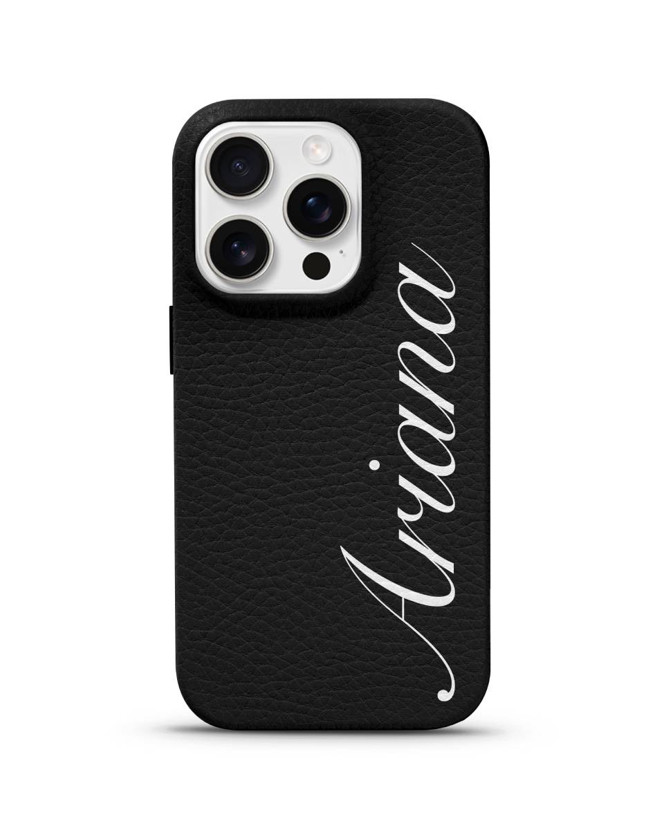 LEATHER MAGSAFE CASE - SIGNATURE FLOW