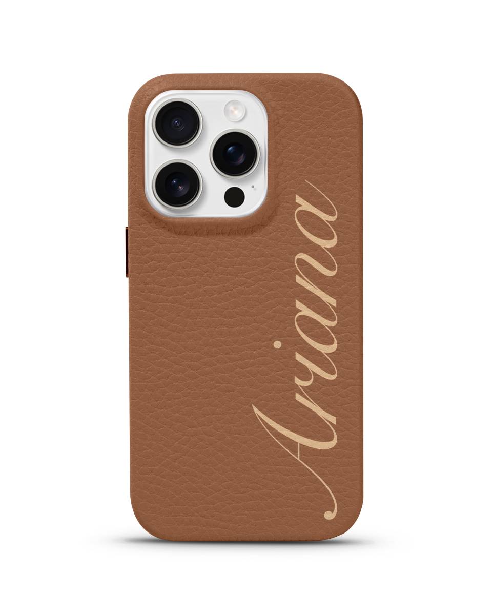 LEATHER MAGSAFE CASE - SIGNATURE FLOW