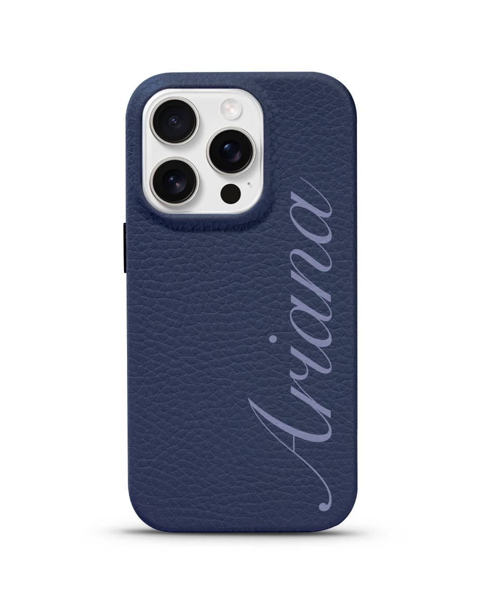 LEATHER MAGSAFE CASE - SIGNATURE FLOW
