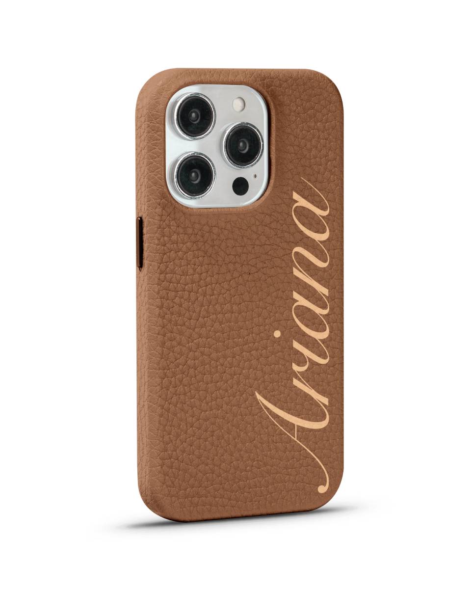 LEATHER MAGSAFE CASE - SIGNATURE FLOW