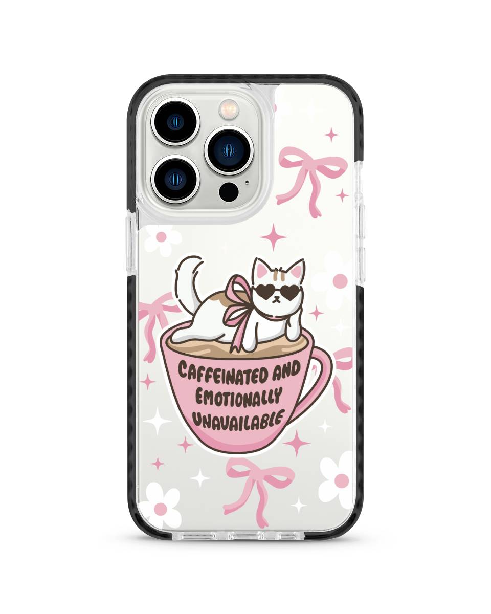 X-TECH BUMPER CASE - CAFFEINATED CAT