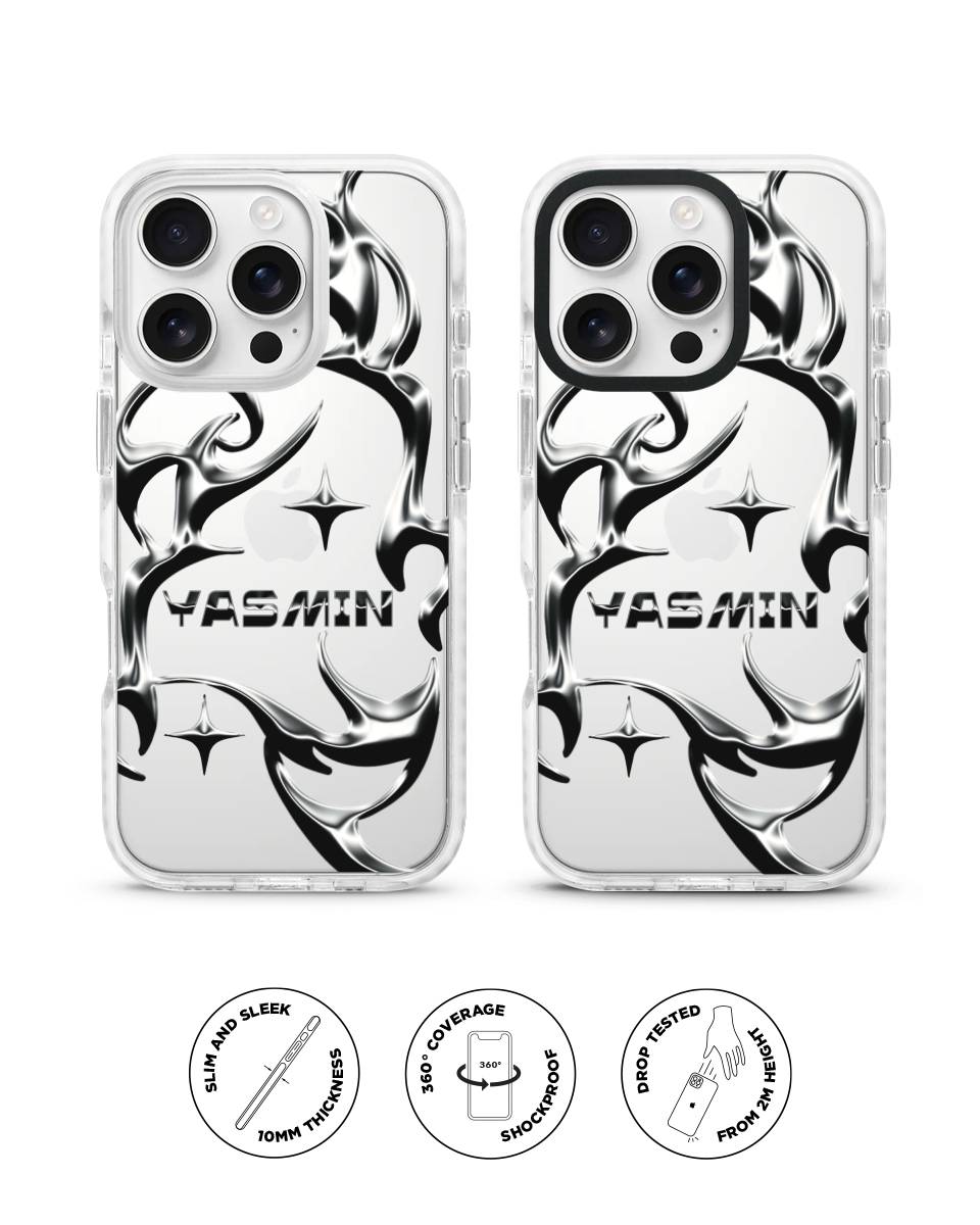 X-TECH BUMPER CASE - CHROME FLAME