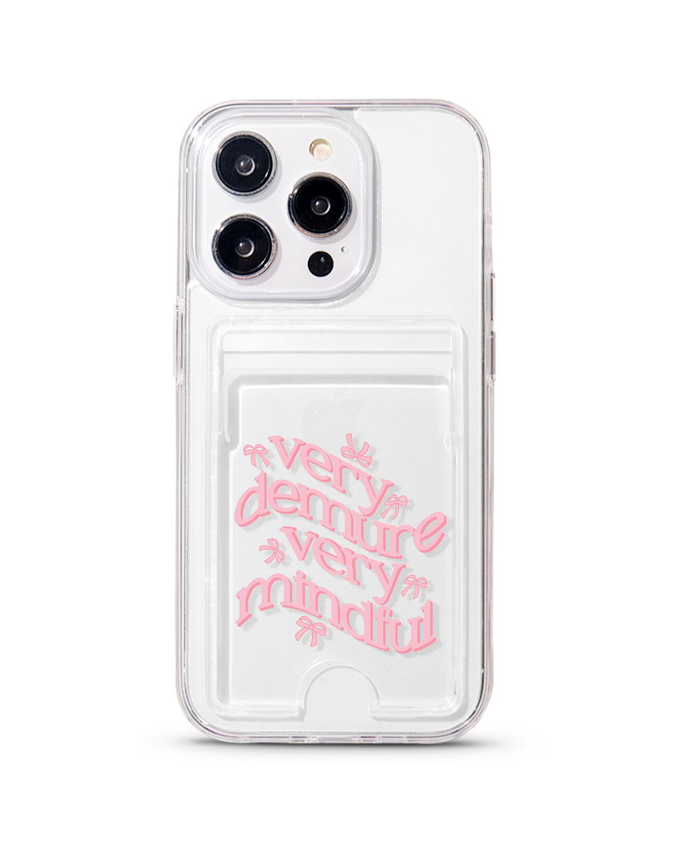 WALLET PHONE CASE - VERY DEMURE VERY MINDFUL