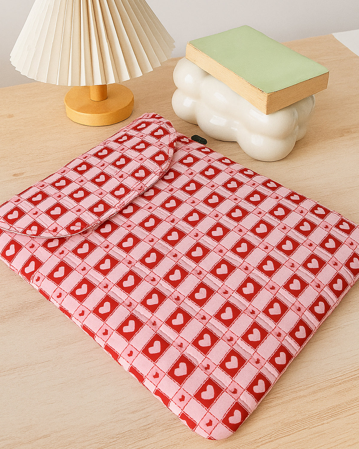 PUFFY LAPTOP SLEEVE - GINGHAM LOVE