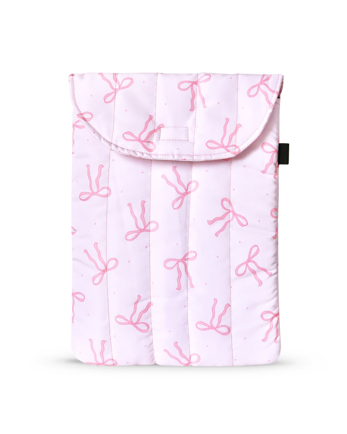 PUFFY LAPTOP SLEEVE - PINK RIBBON
