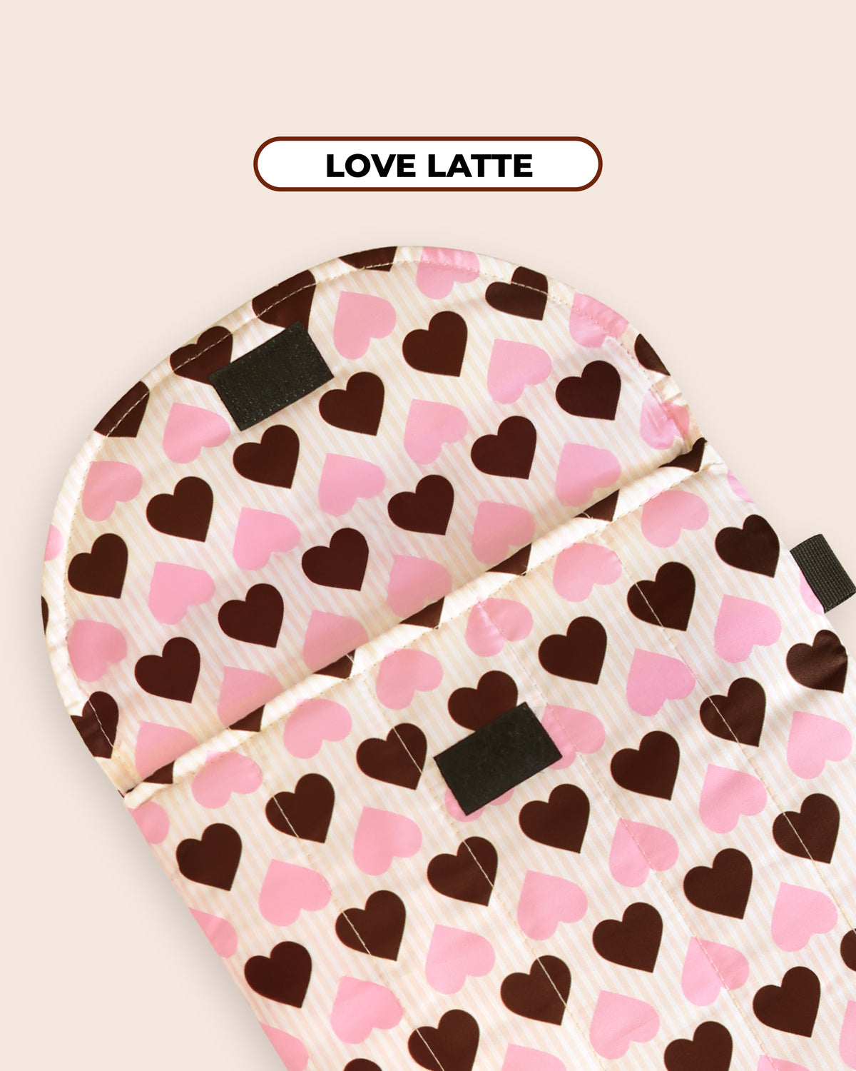 PUFFY LAPTOP SLEEVE - LOVE LATTE