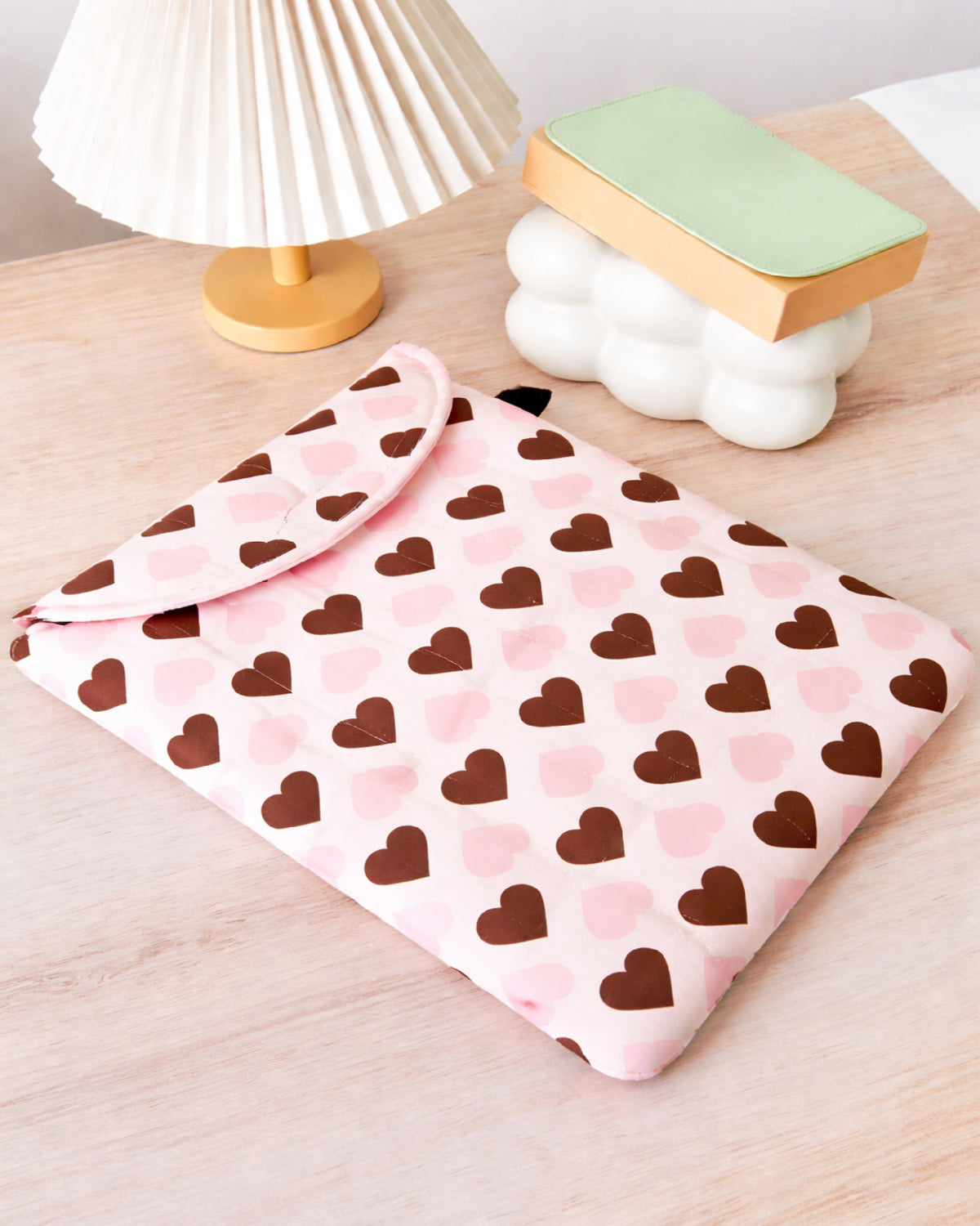 PUFFY LAPTOP SLEEVE - LOVE LATTE