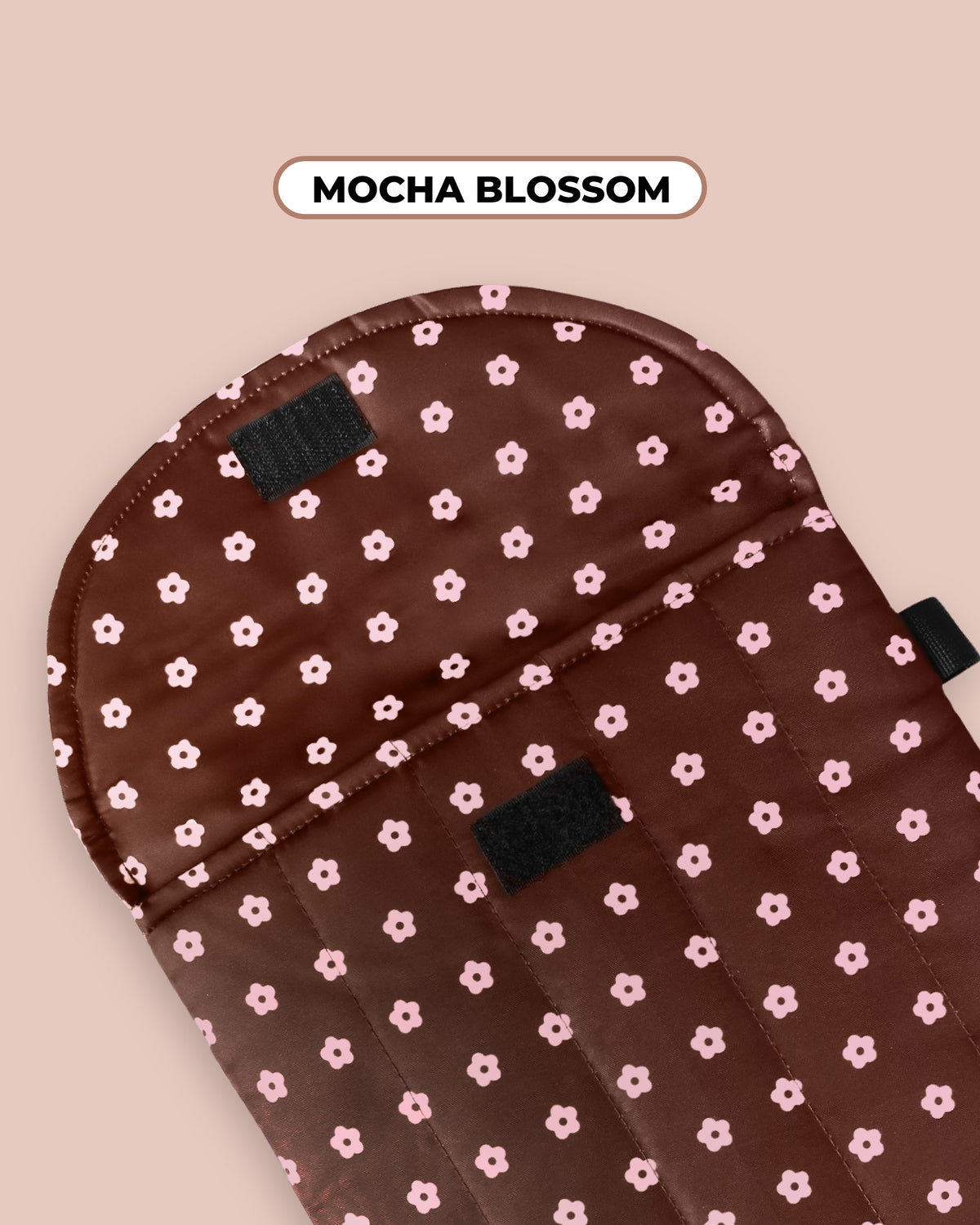 PUFFY LAPTOP SLEEVE - MOCHA BLOSSOM