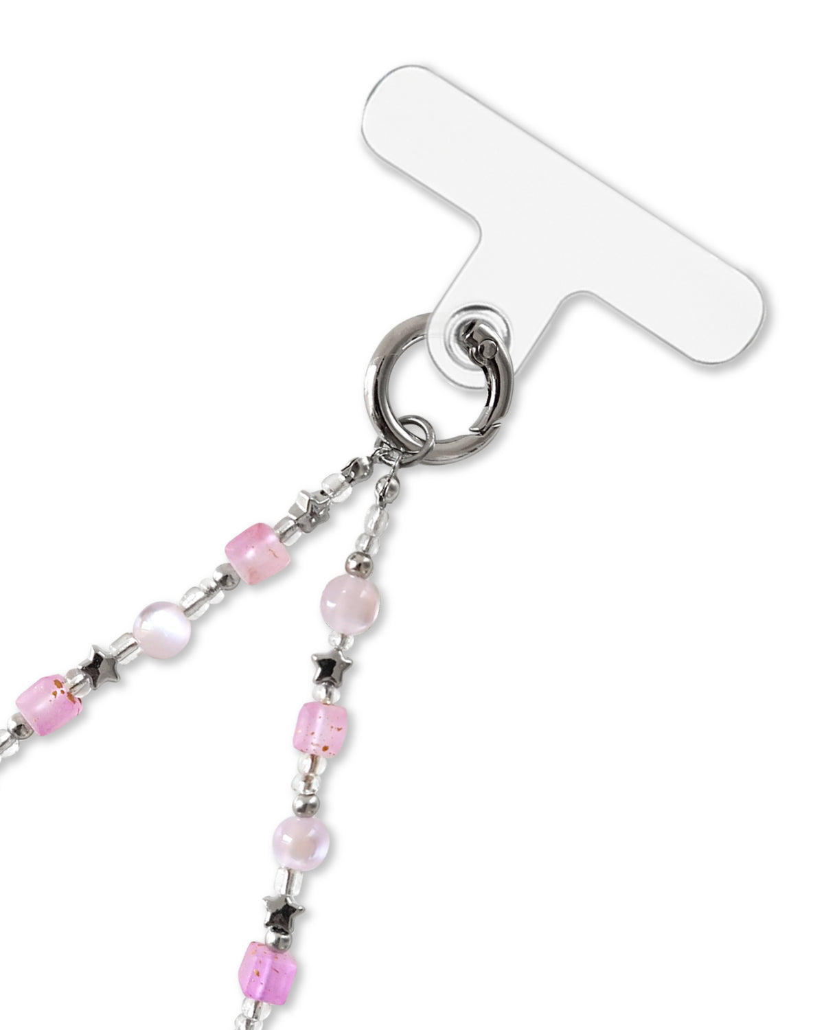 BEADED PHONE STRAP - PURPLE STAR