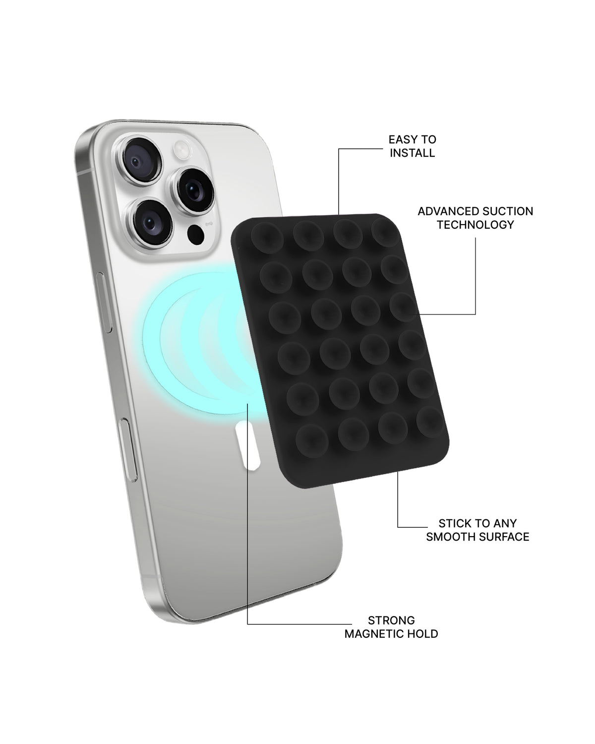 MAGSNAP SUCTION PAD - BLACK
