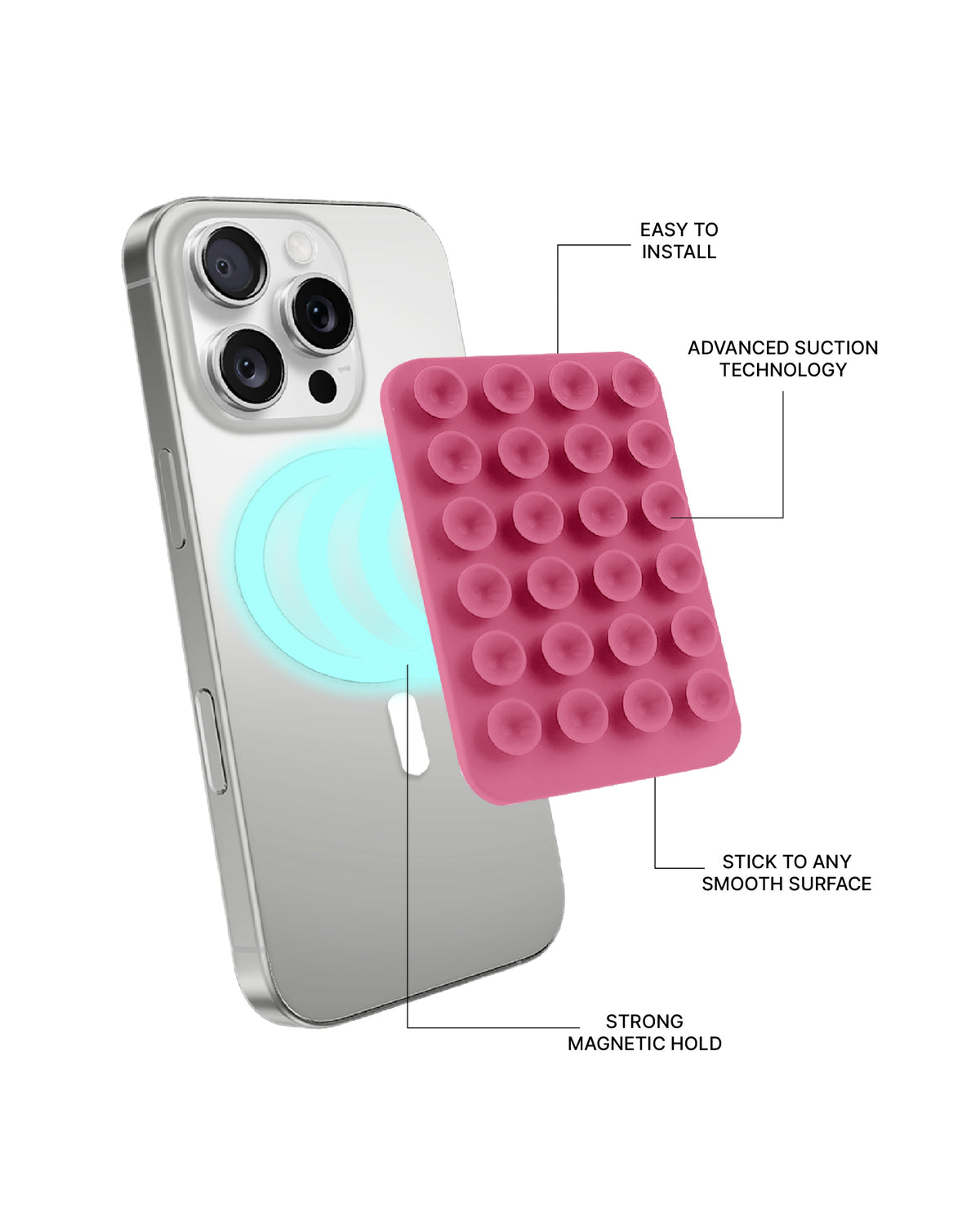 MAGSNAP SUCTION PAD - PINK