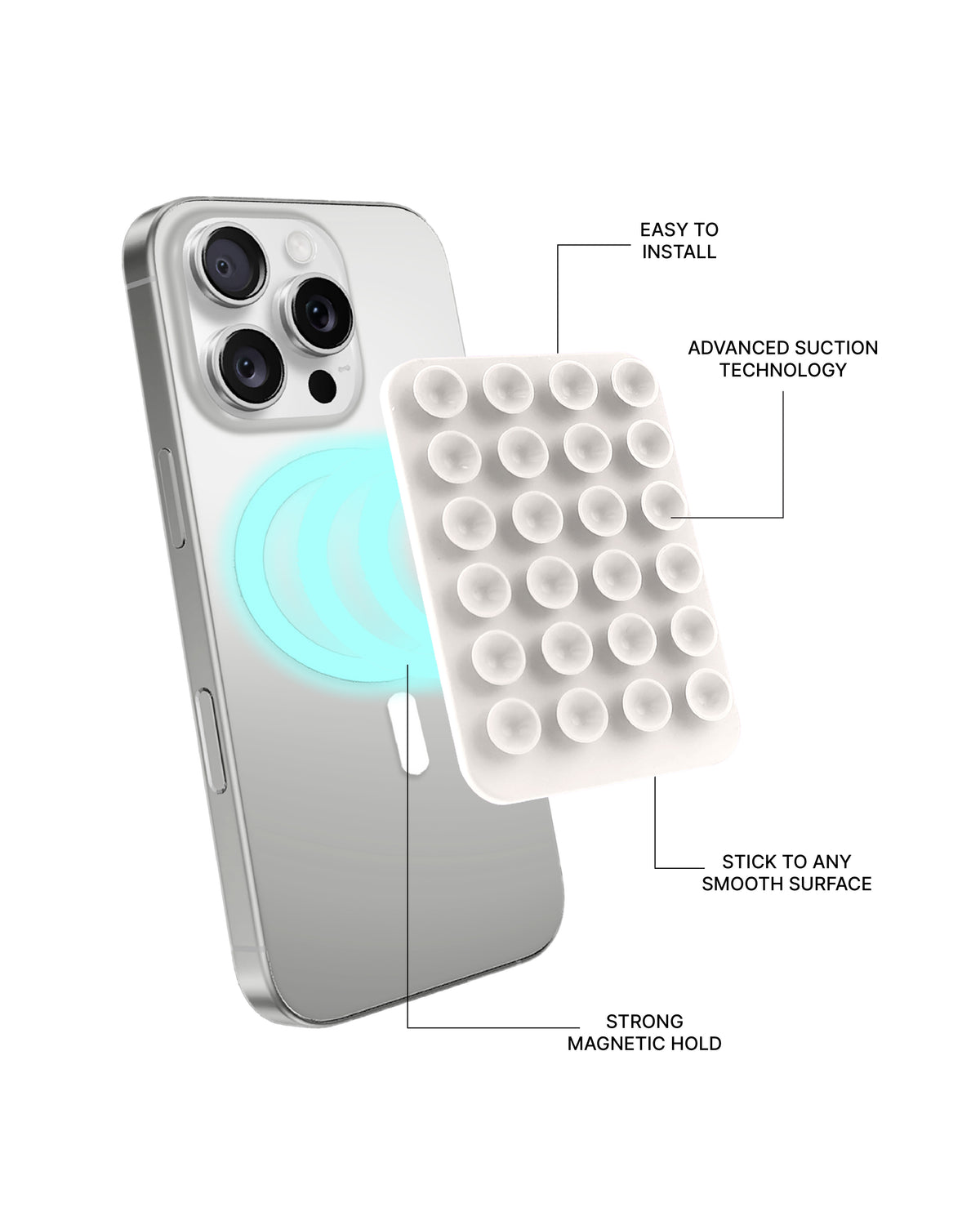 MAGSNAP SUCTION PAD - WHITE