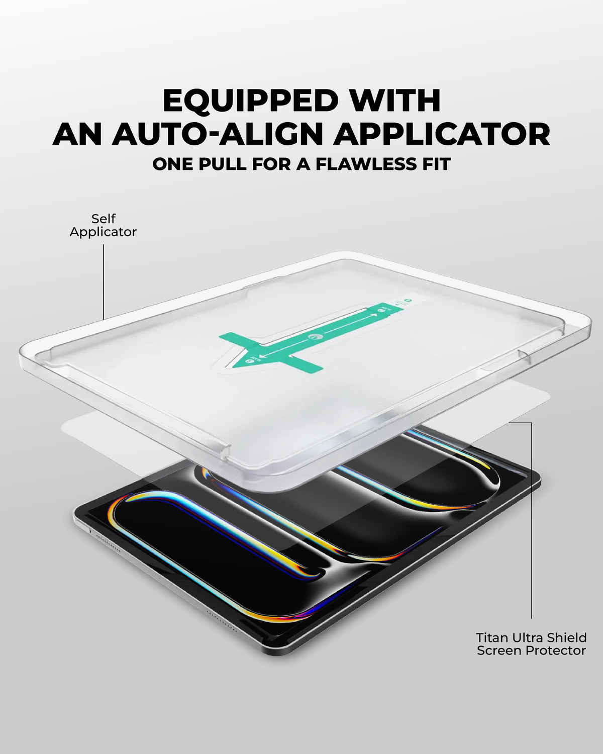 TITAN ULTRA SHIELD TEMPERED GLASS FOR IPAD