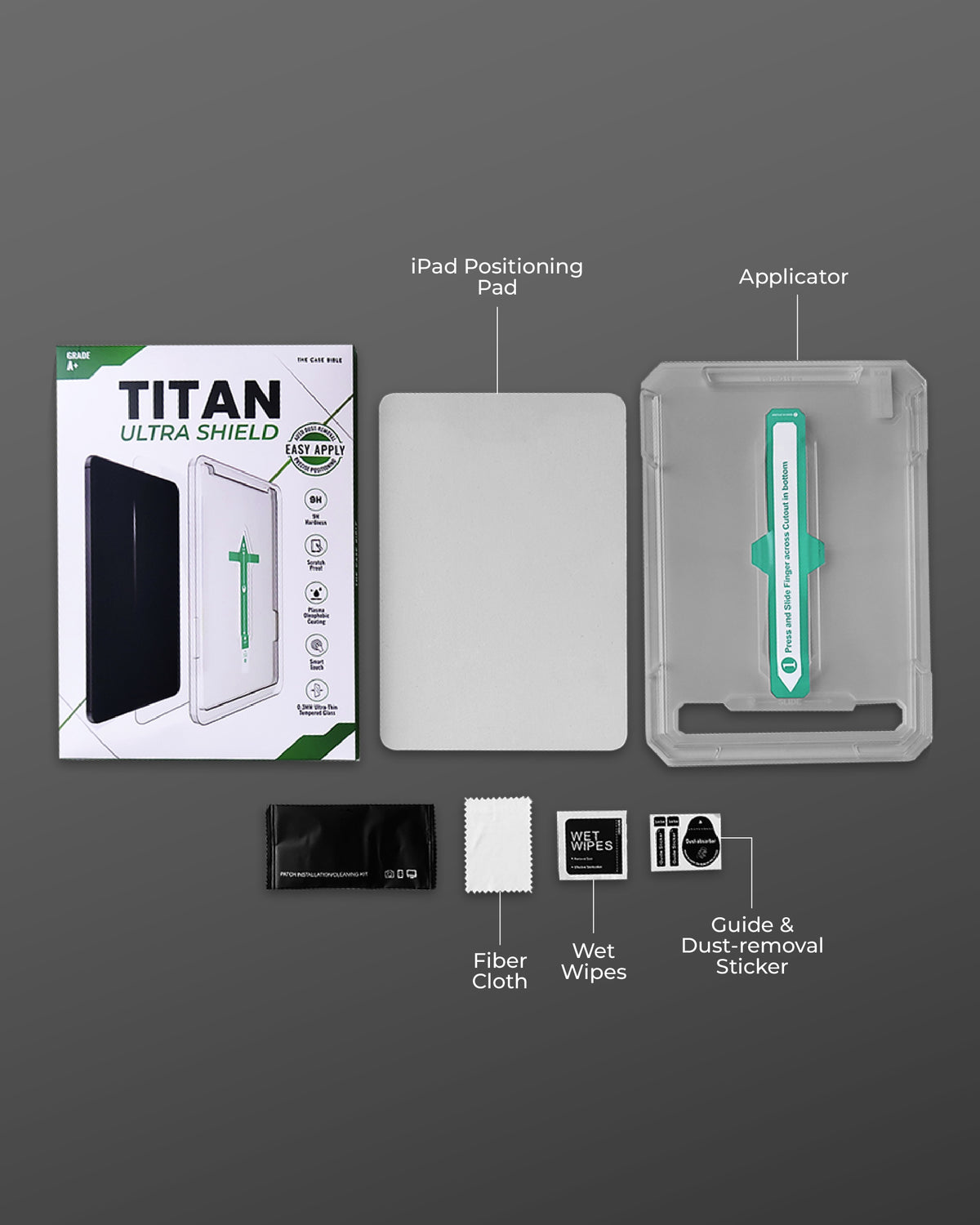 TITAN ULTRA SHIELD TEMPERED GLASS FOR IPAD