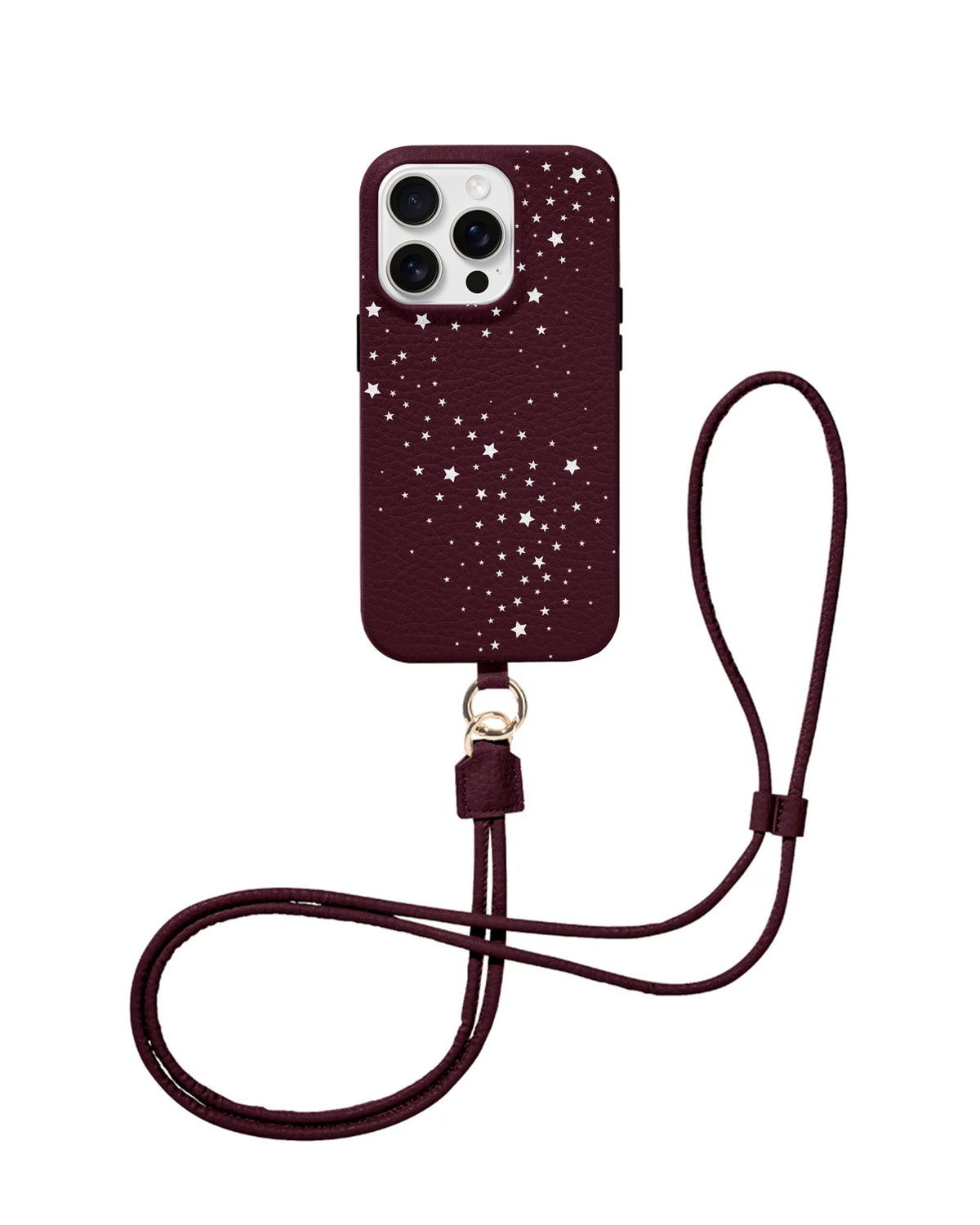 CROSSBODY LEATHER MAGSAFE CASE - STAR CLUSTER