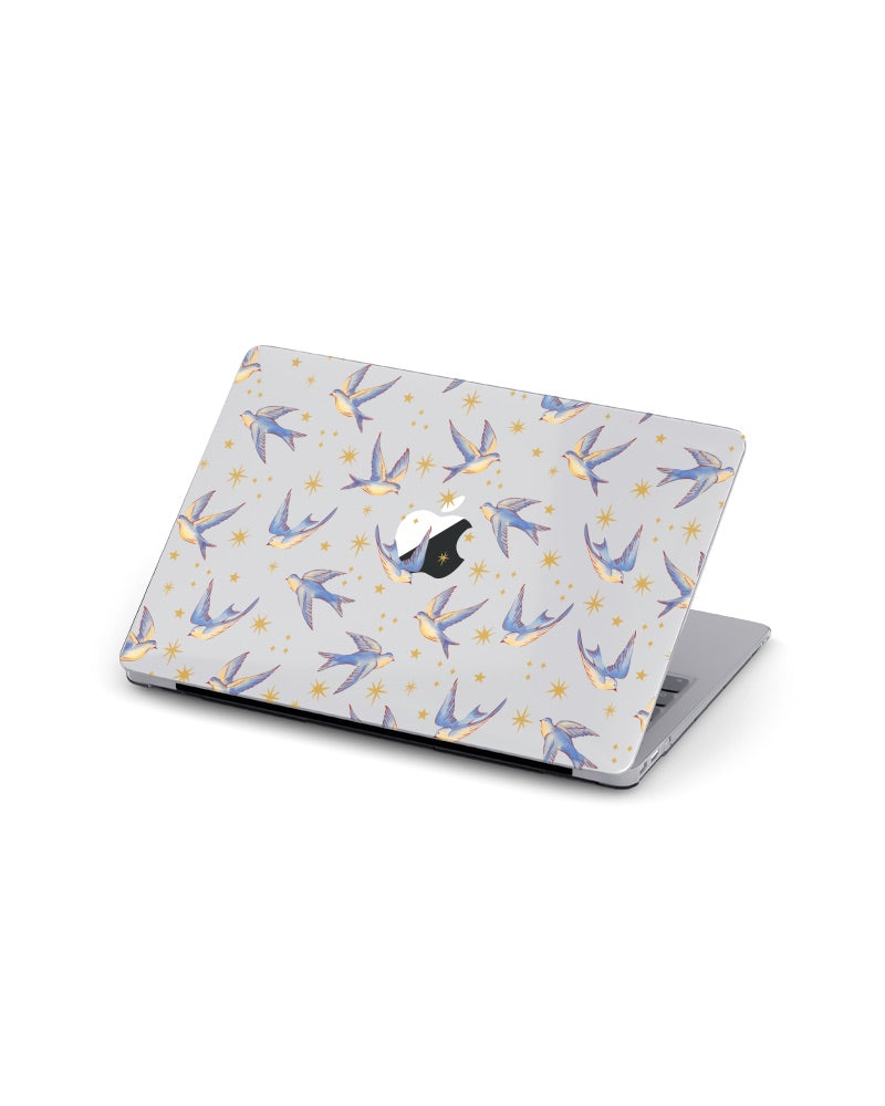 MACBOOK CASE - STARLIGHT SWALLOWS