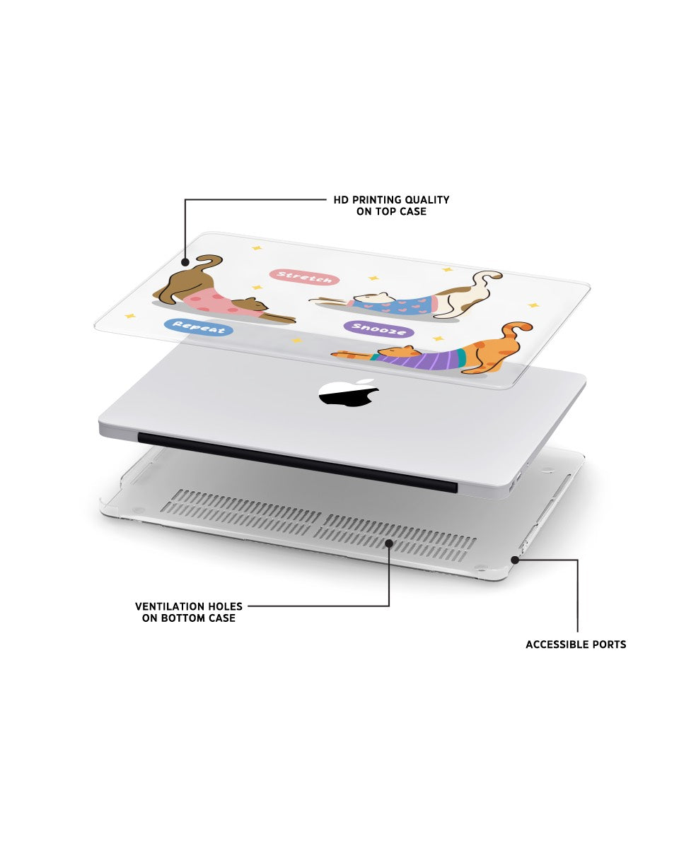 MACBOOK CASE - STRETCH CATS