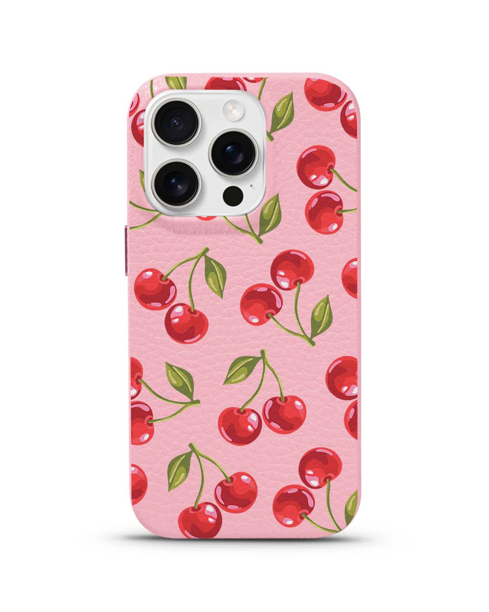 LEATHER MAGSAFE CASE - SWEET ORCHARD