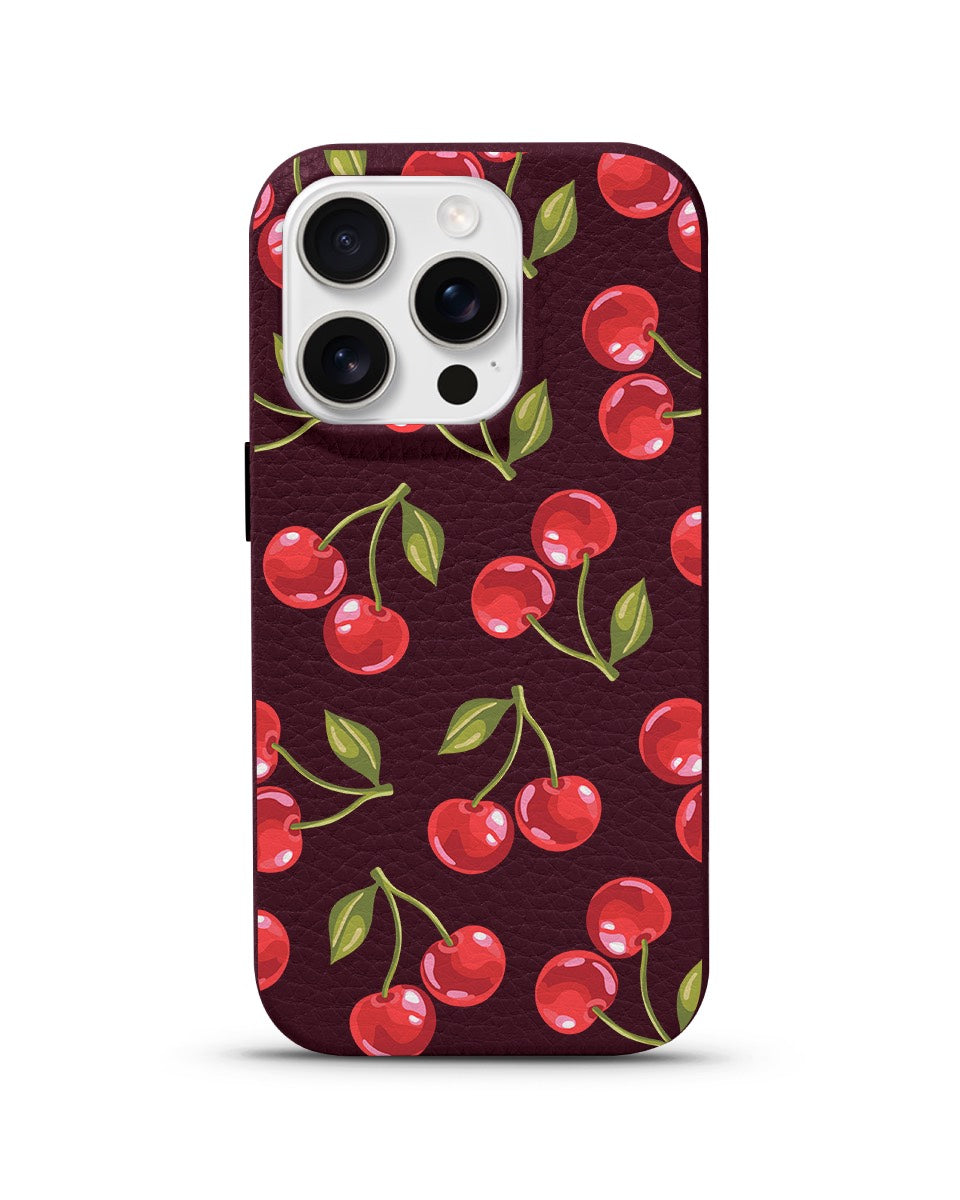 LEATHER MAGSAFE CASE - SWEET ORCHARD