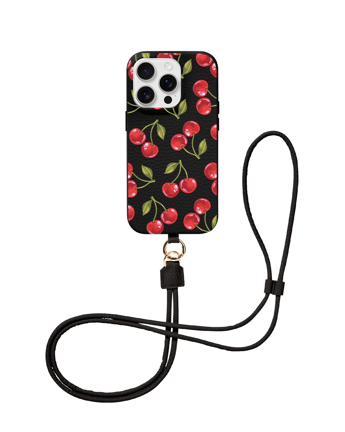CROSSBODY LEATHER MAGSAFE CASE - SWEET ORCHARD