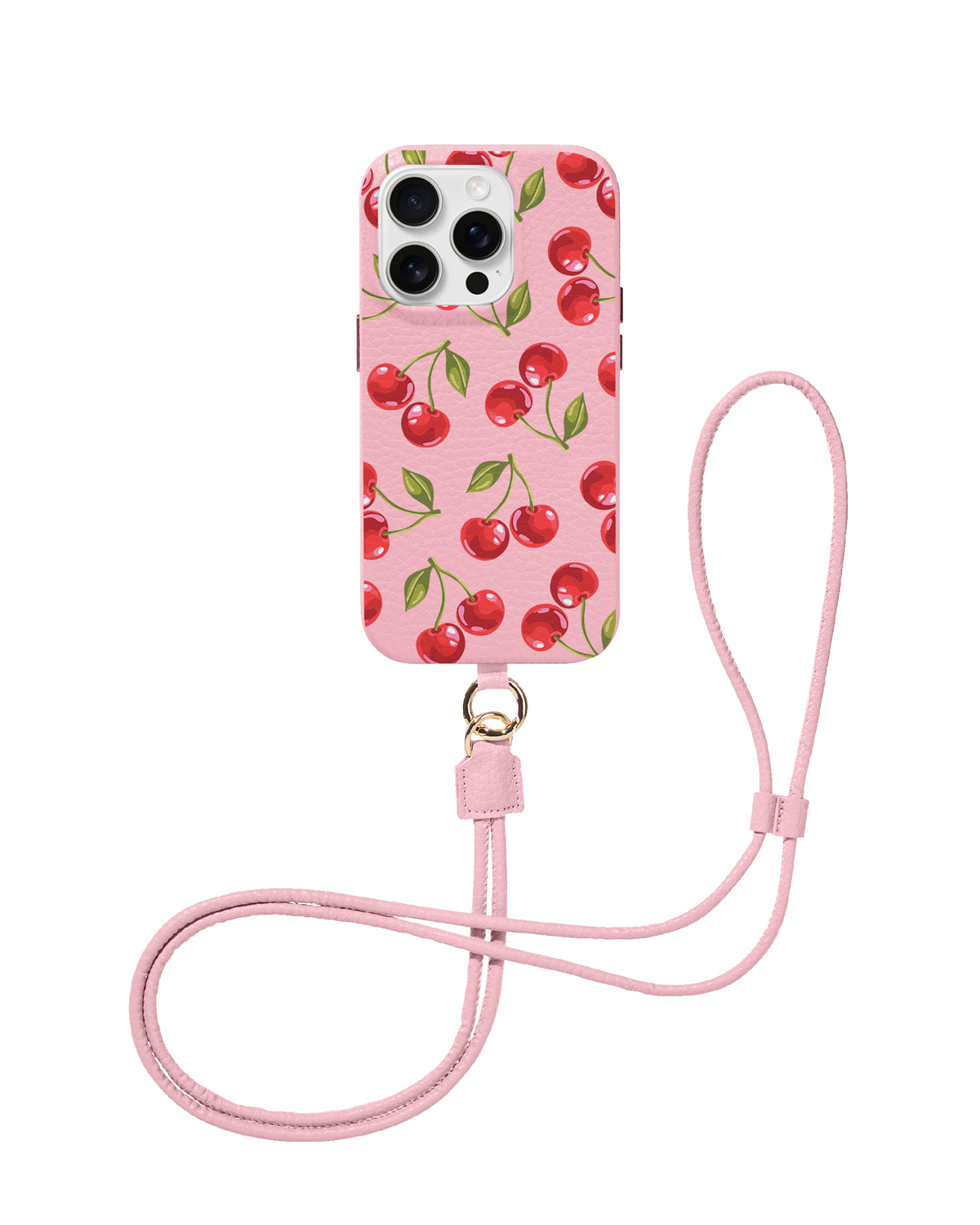 CROSSBODY LEATHER MAGSAFE CASE - SWEET ORCHARD