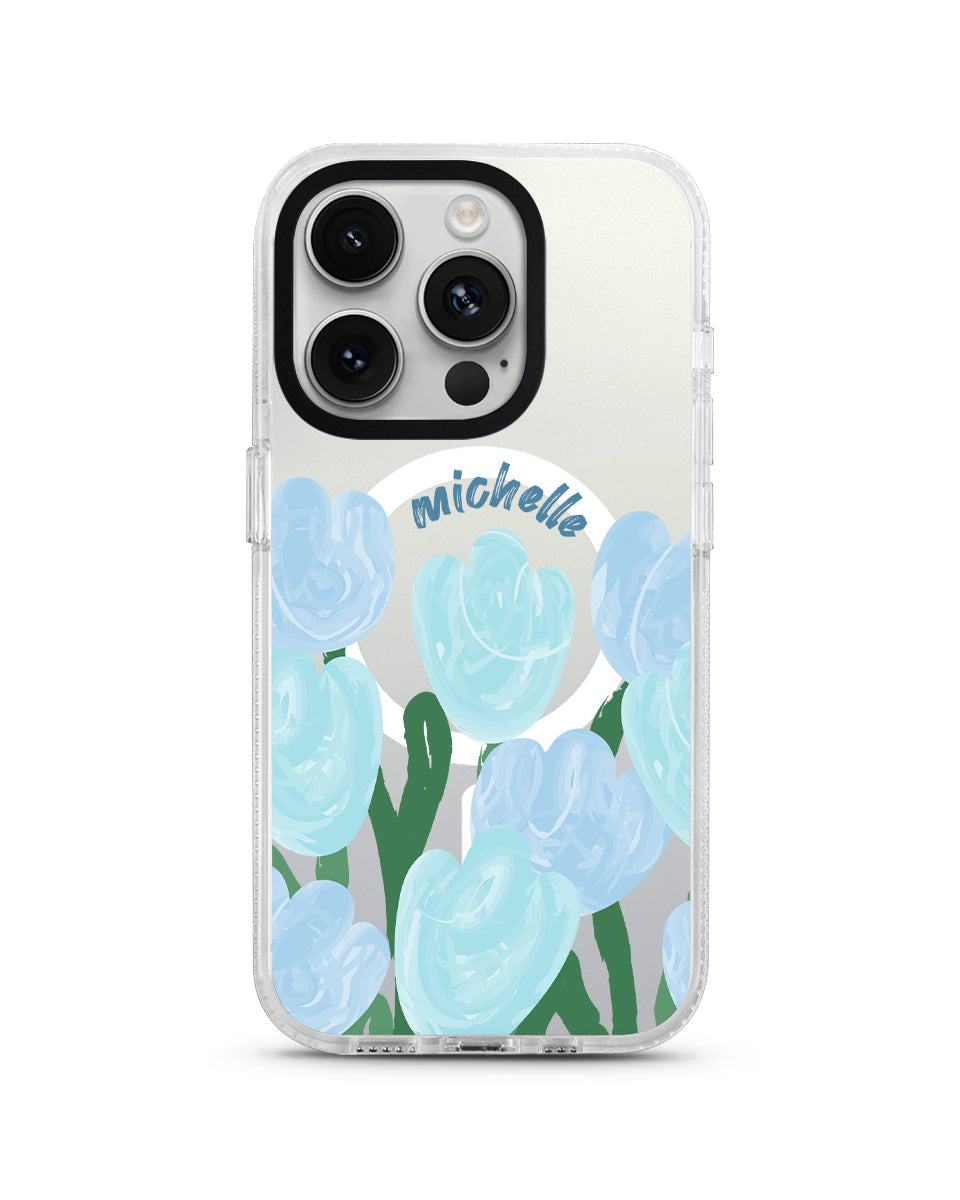 MAGSAFE CLOUD CASE - TULIP GOUACHE (BLUE)