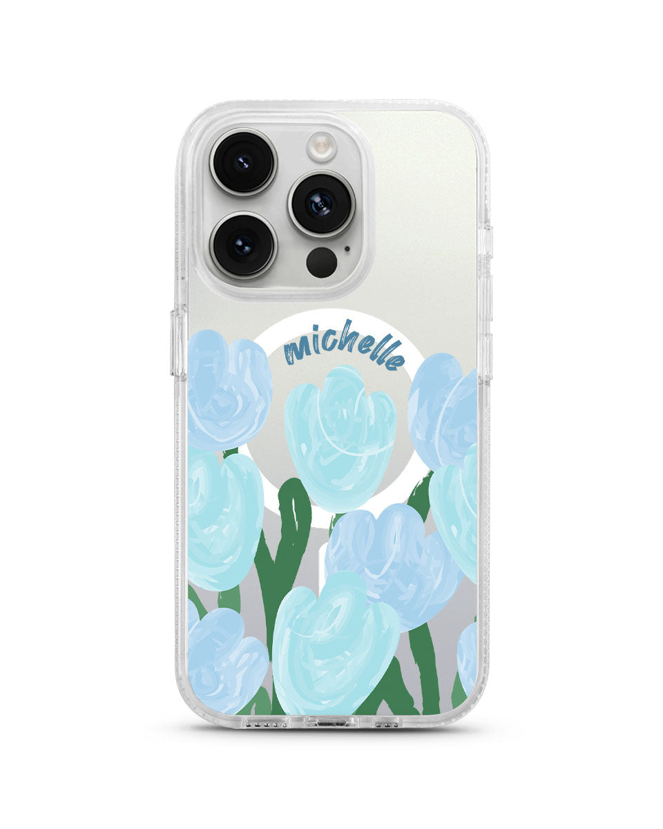 MAGSAFE CLOUD CASE - TULIP GOUACHE (BLUE)