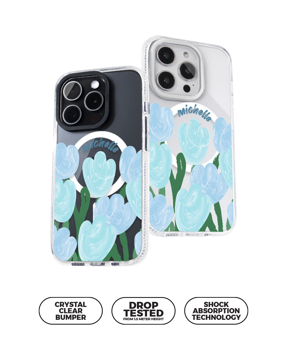 MAGSAFE CLOUD CASE - TULIP GOUACHE (BLUE)