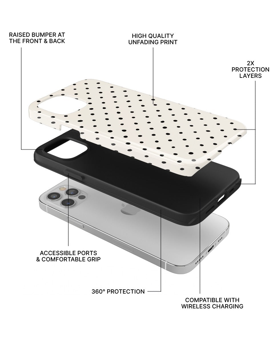 DOUBLE ARMOR CASE - VANILLA DOTS