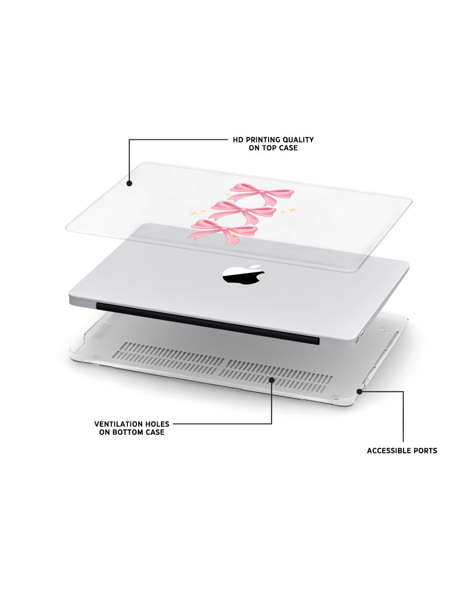 MACBOOK CASE - VELVET BOWS
