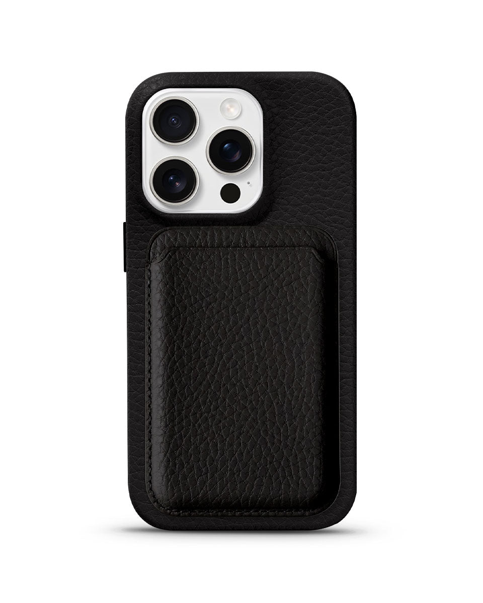 LEATHER MAGSAFE WALLET - BLACK