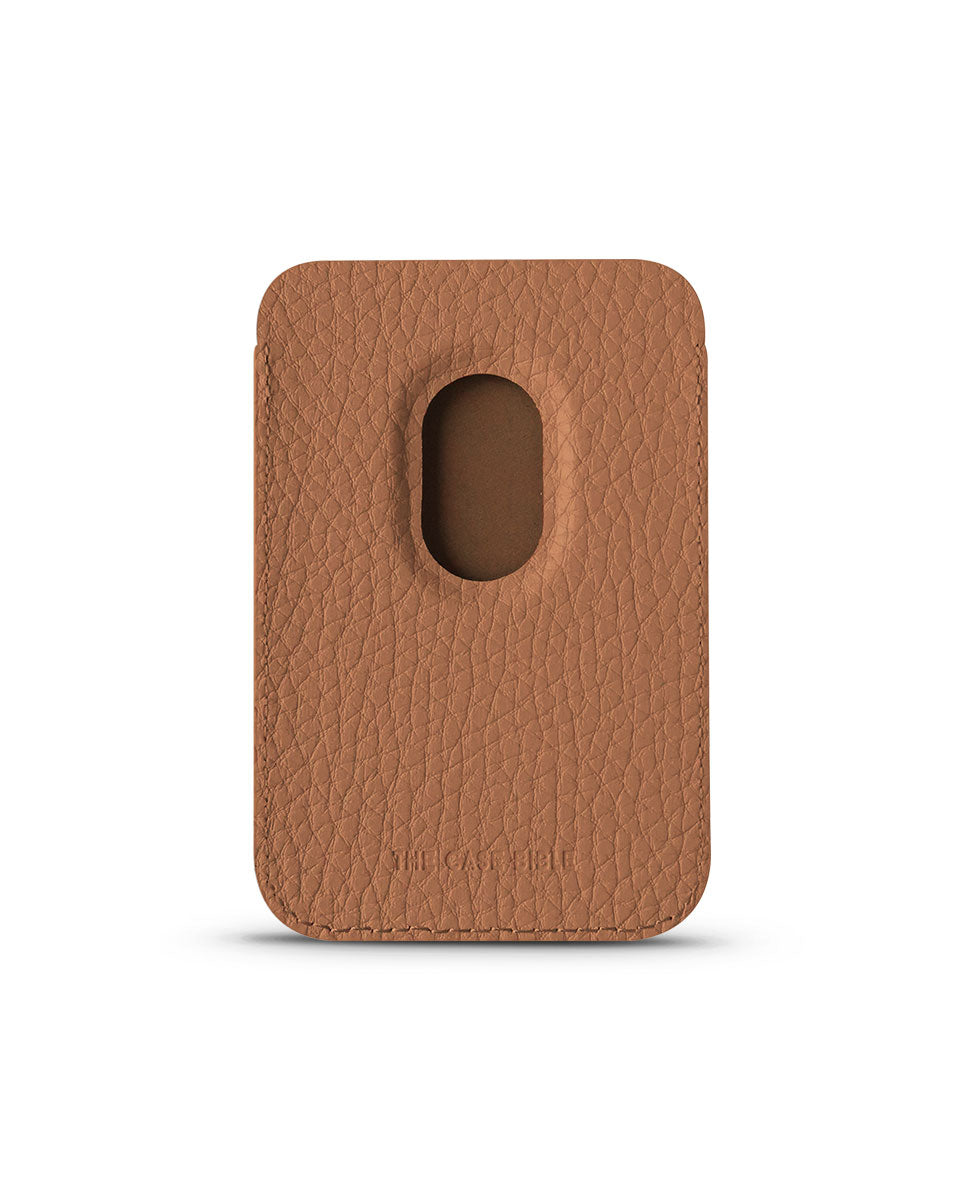 LEATHER MAGSAFE WALLET - BROWN