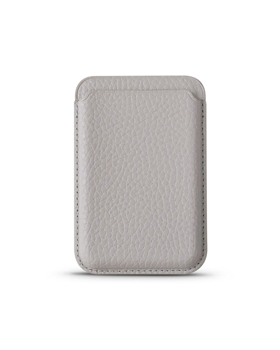 LEATHER MAGSAFE WALLET - GREY