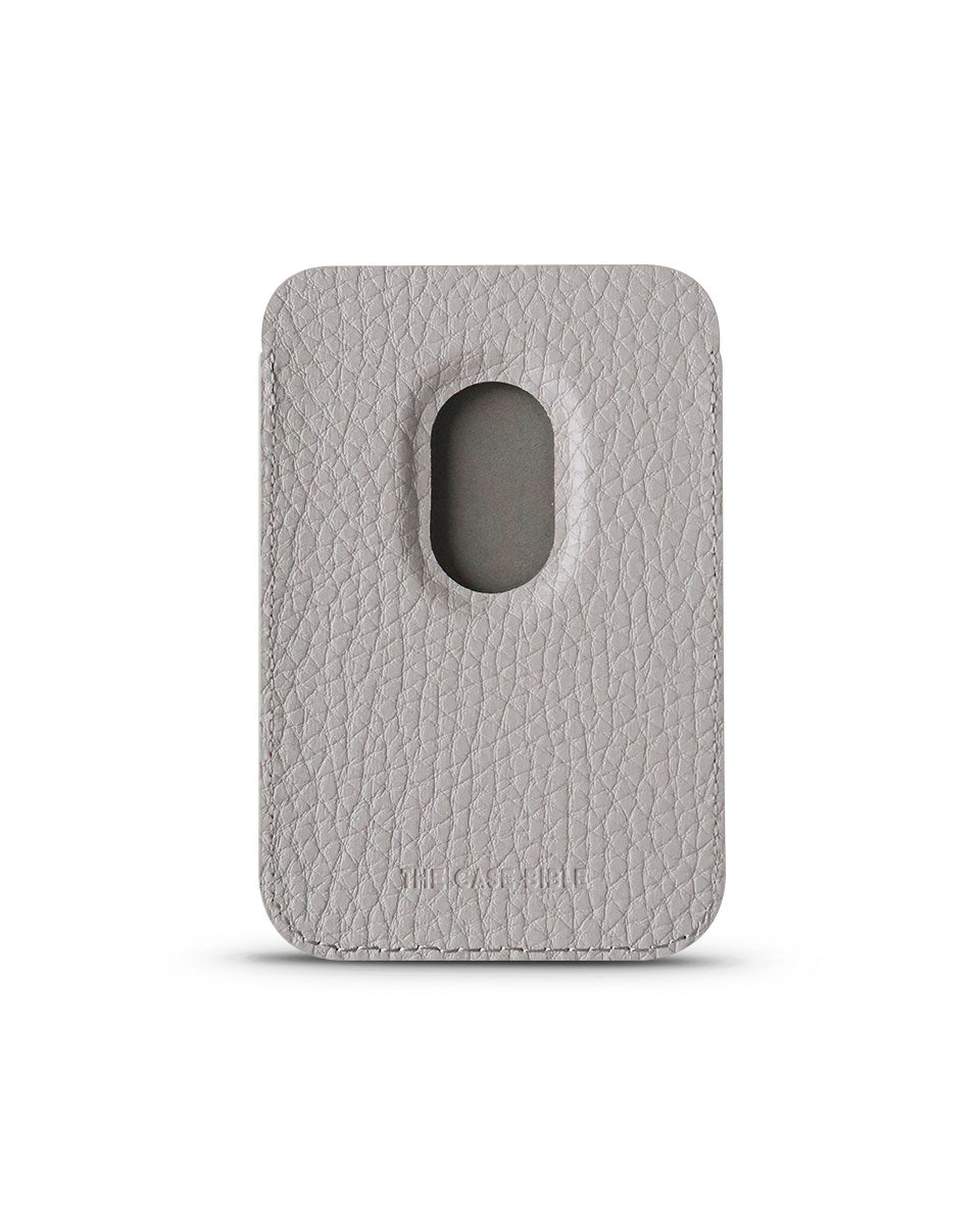 LEATHER MAGSAFE WALLET - GREY