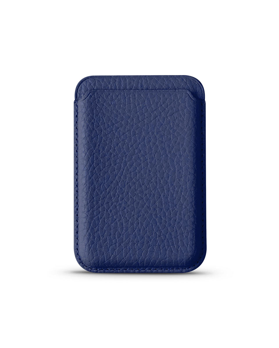 LEATHER MAGSAFE WALLET - NAVY