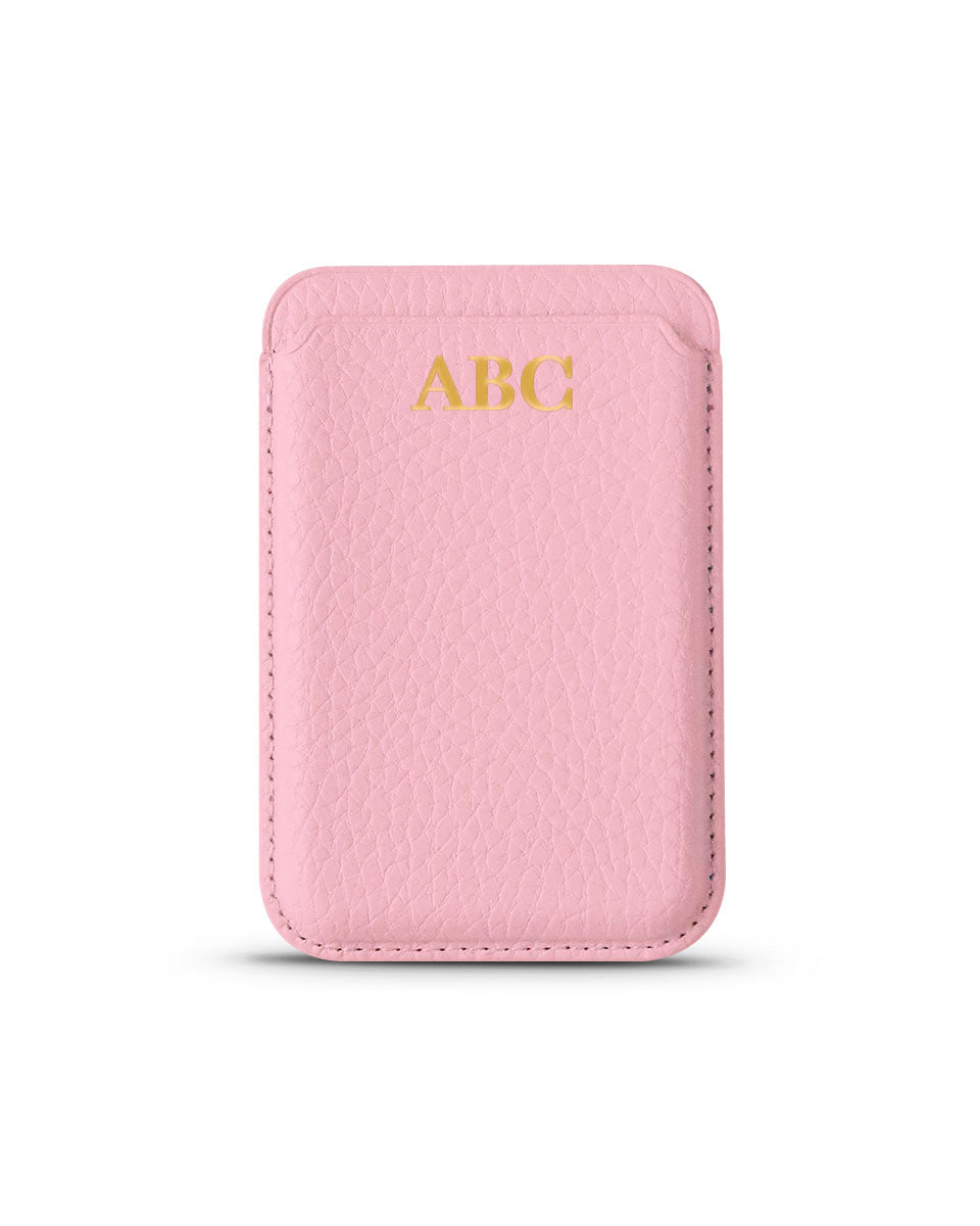 LEATHER MAGSAFE WALLET - PINK
