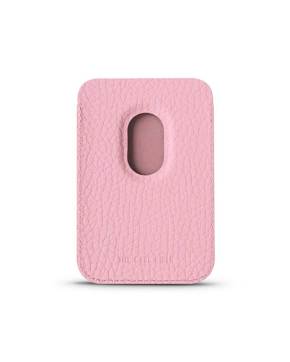 LEATHER MAGSAFE WALLET - PINK