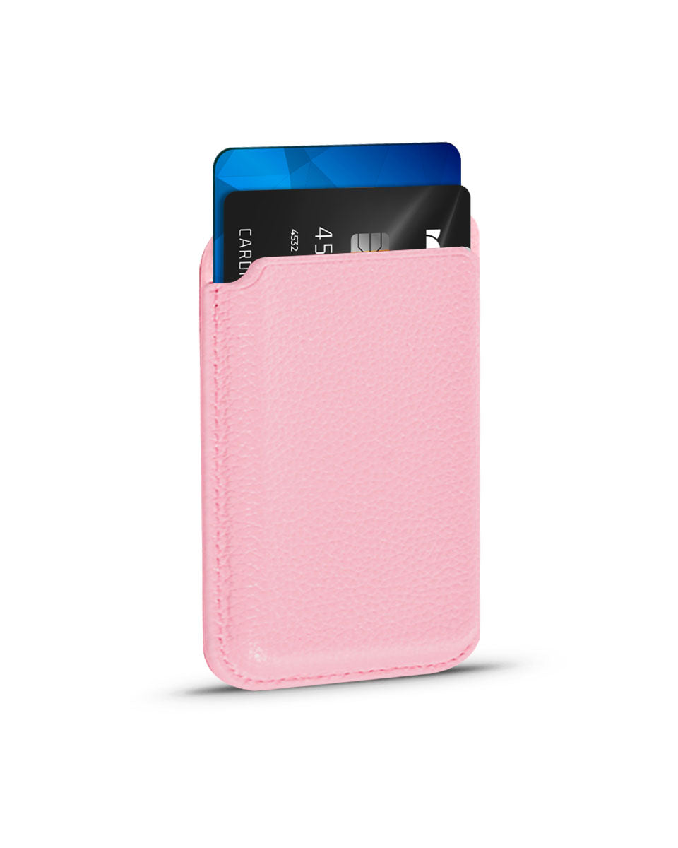 LEATHER MAGSAFE WALLET - PINK