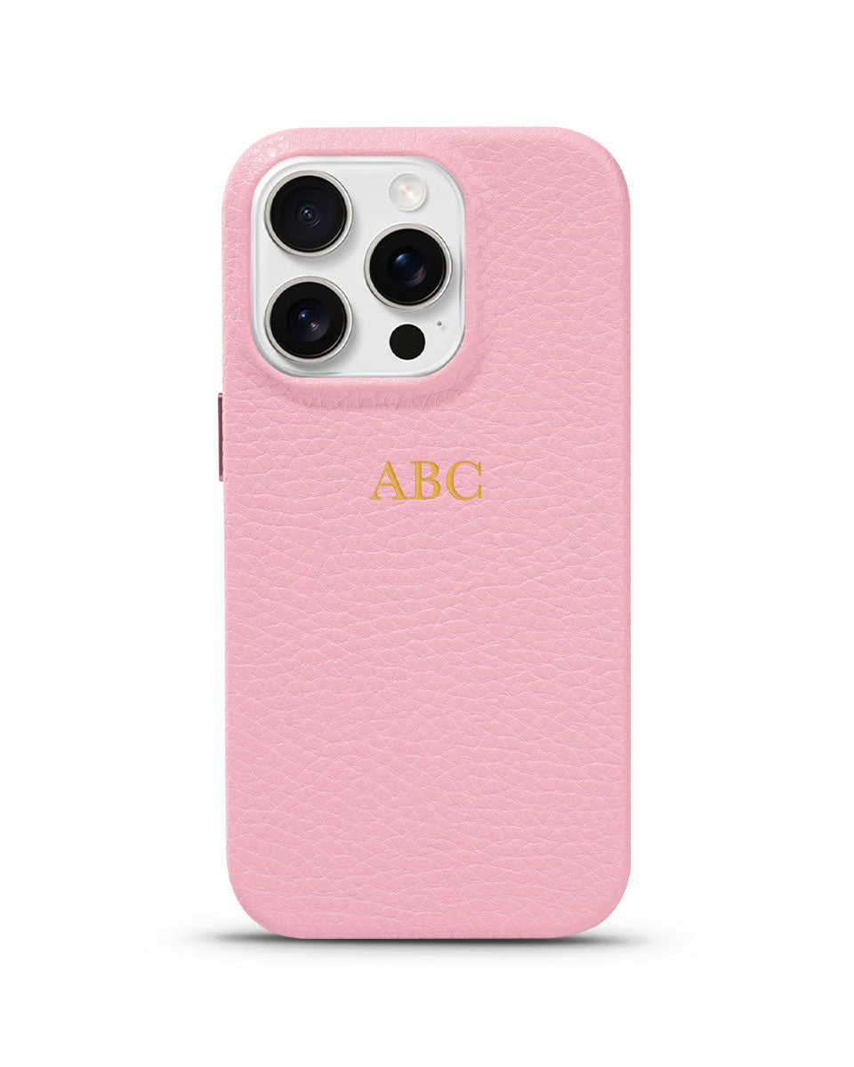 LEATHER MAGSAFE CASE - PINK