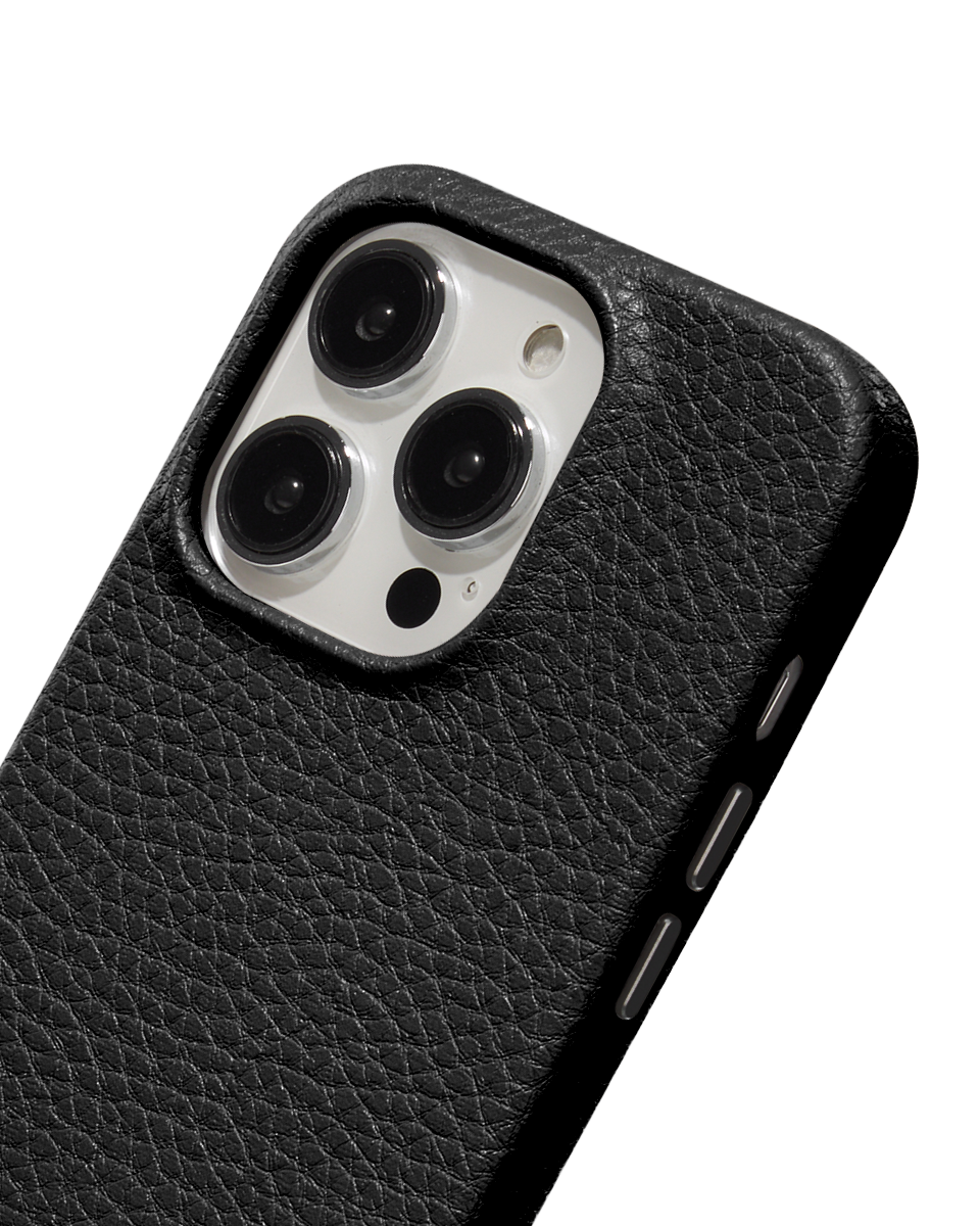 LEATHER MAGSAFE CASE - BLACK