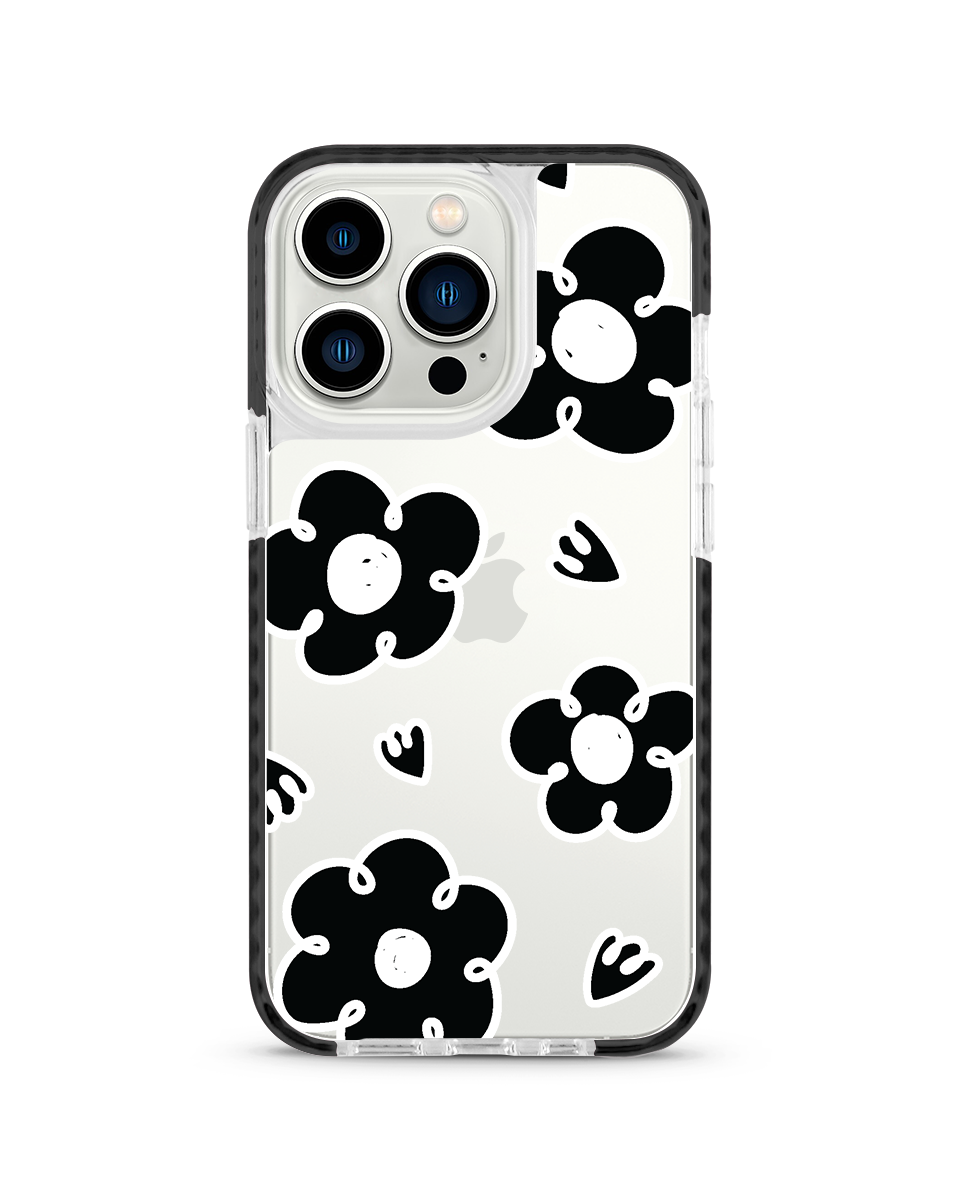 X-TECH BUMPER CASE - FLOWER DOODLE