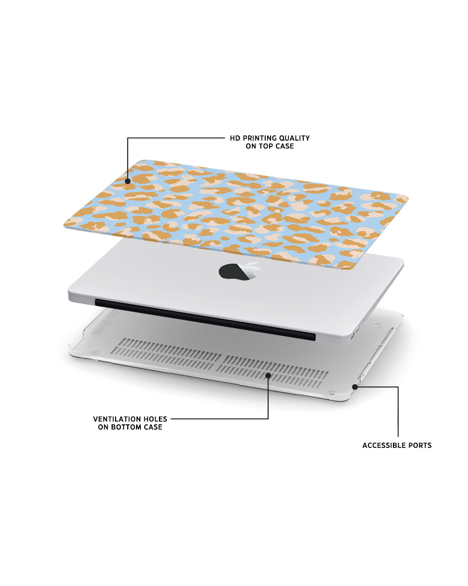 MACBOOK CASE - BLUE SAFARI