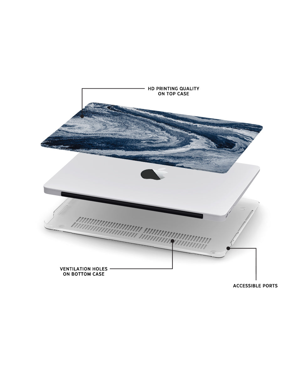 MACBOOK CASE - DEEP OCEAN MARBLE