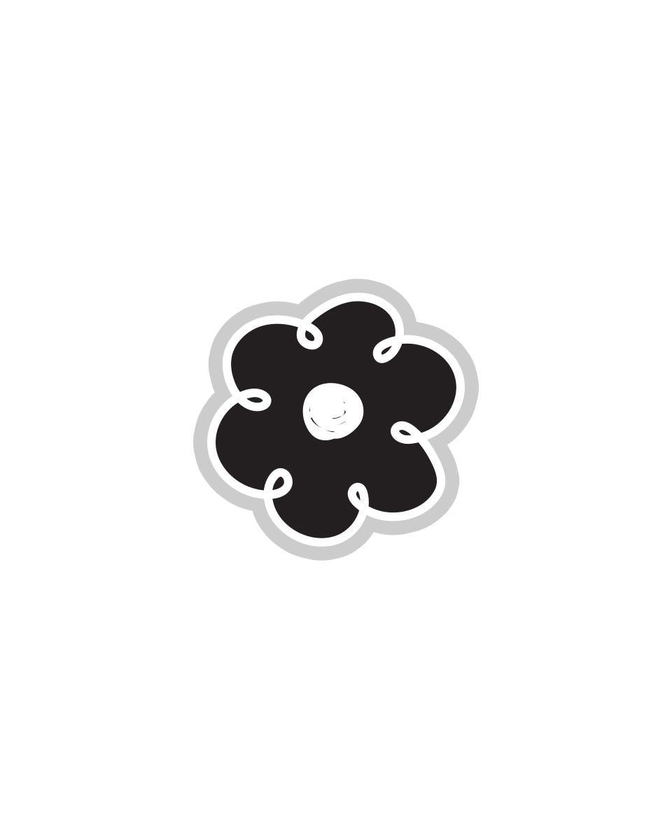 POPSTAND - FLOWER DOODLE (BLACK)