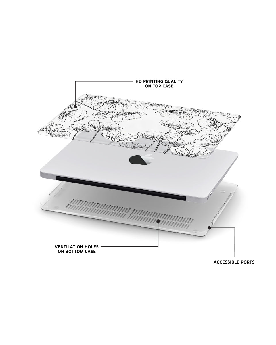 MACBOOK CASE - FLOWER BED